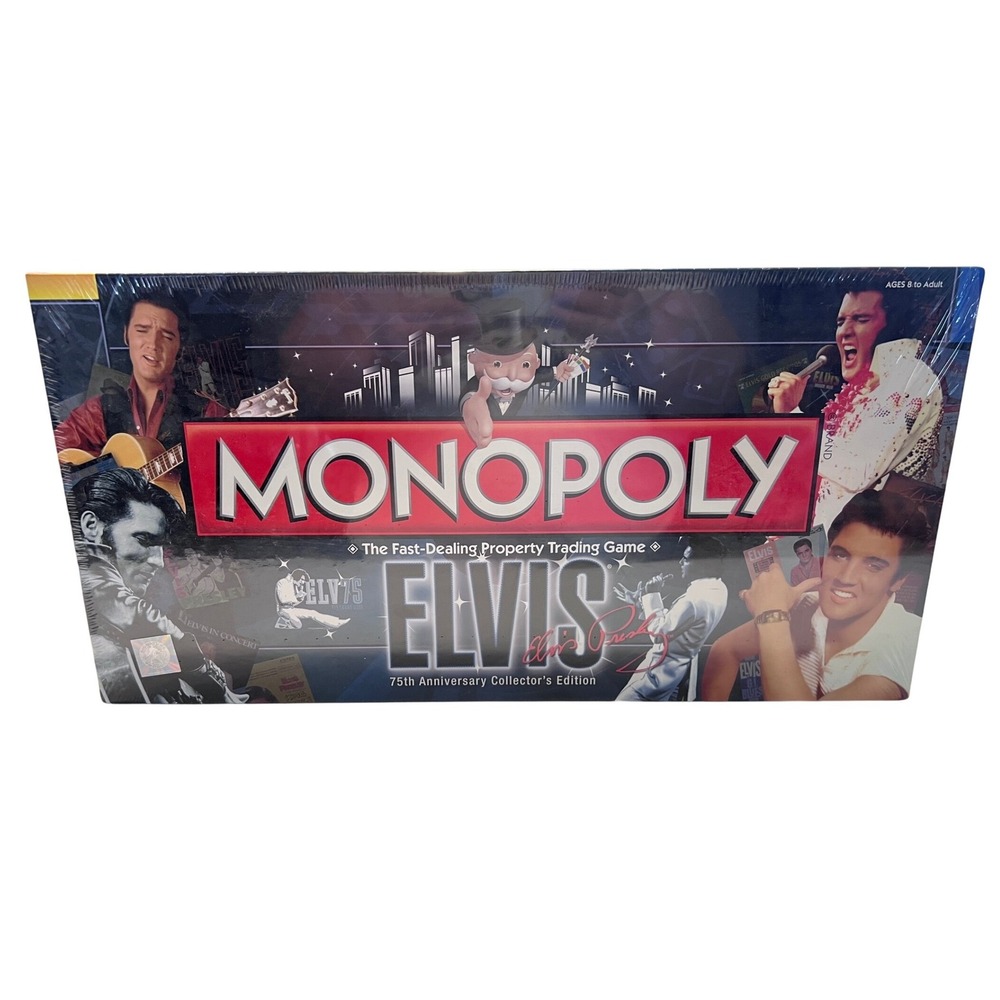 Monopoly Elvis Presley 75th Anniversary Collector Edition Board Game New Sealed